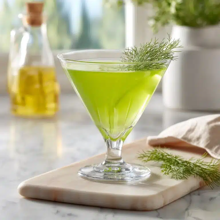 Dirty Pickle Martini with Dill Garnish Recipe