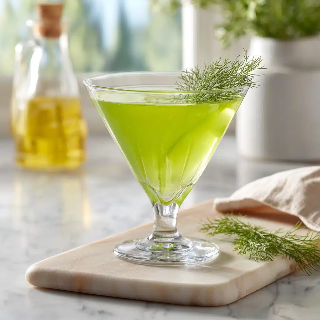 Dirty Pickle Martini with Dill Garnish Recipe