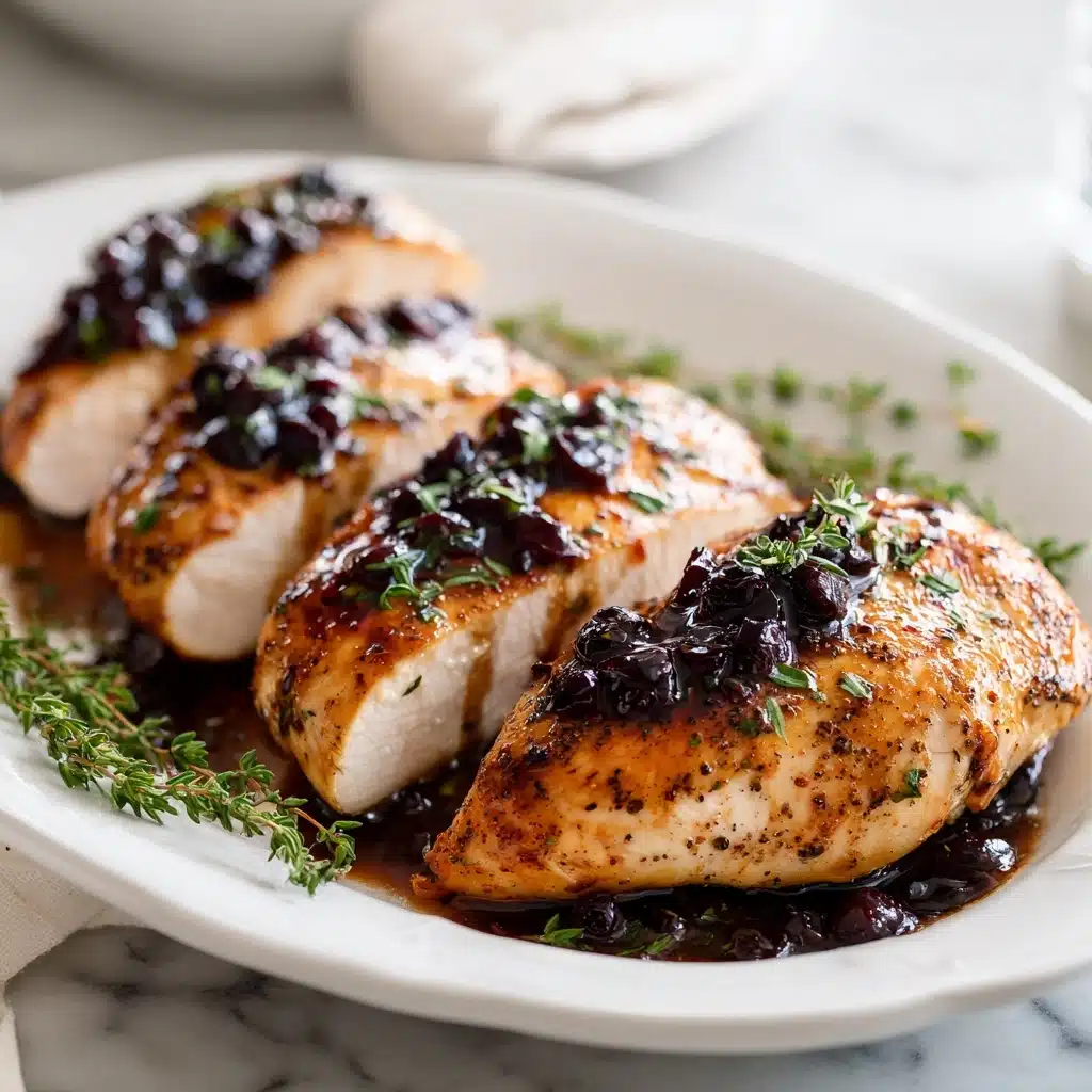 Cherry Balsamic Glazed Chicken Recipe - Recipe Image