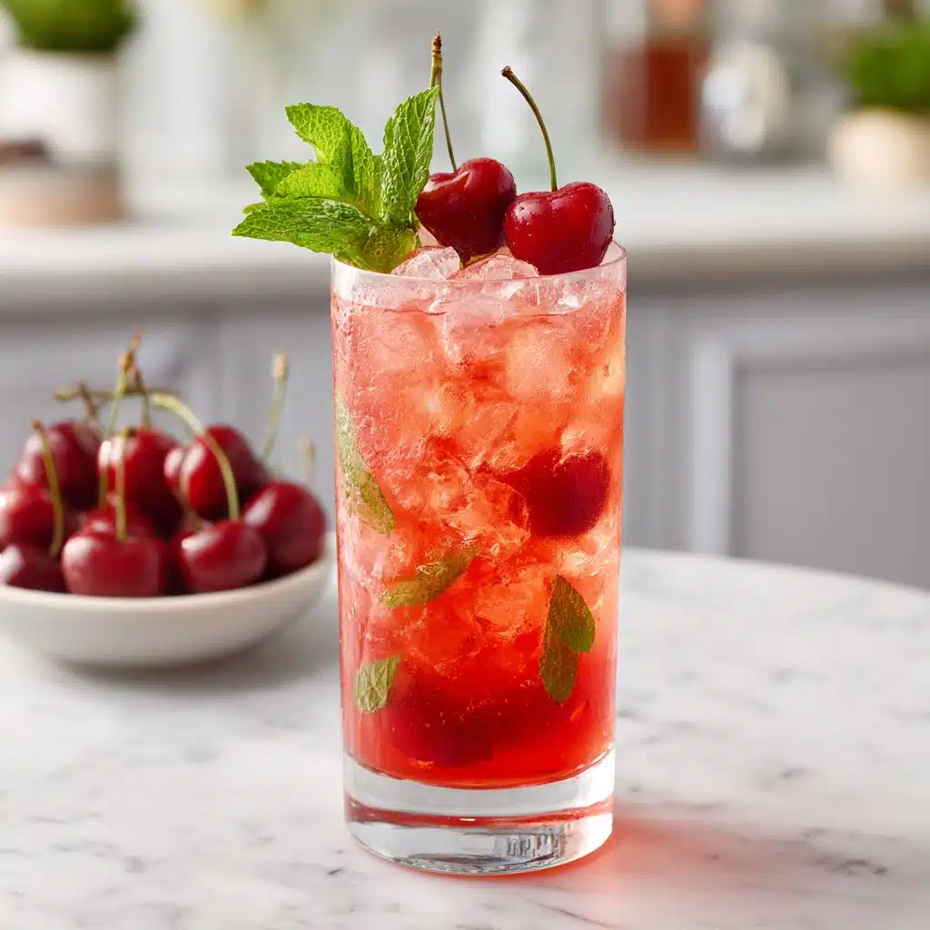 Tart Cherry Mojito Cocktail Recipe - Recipe Image