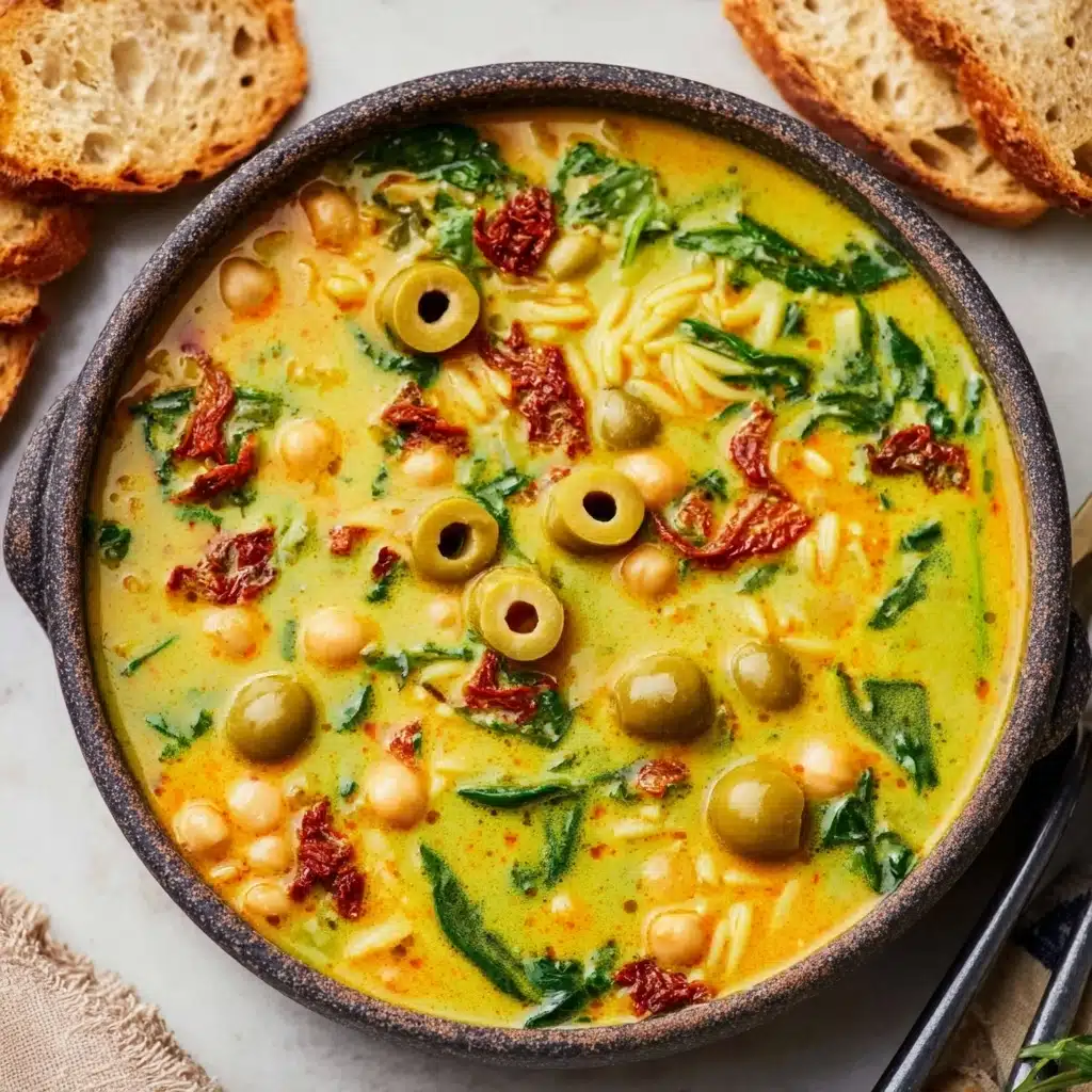 Green Olive Chickpea Soup Recipe - Recipe Image