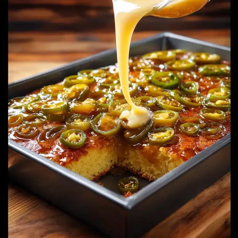 Upside Down Honey Jalapeño Cornbread Recipe