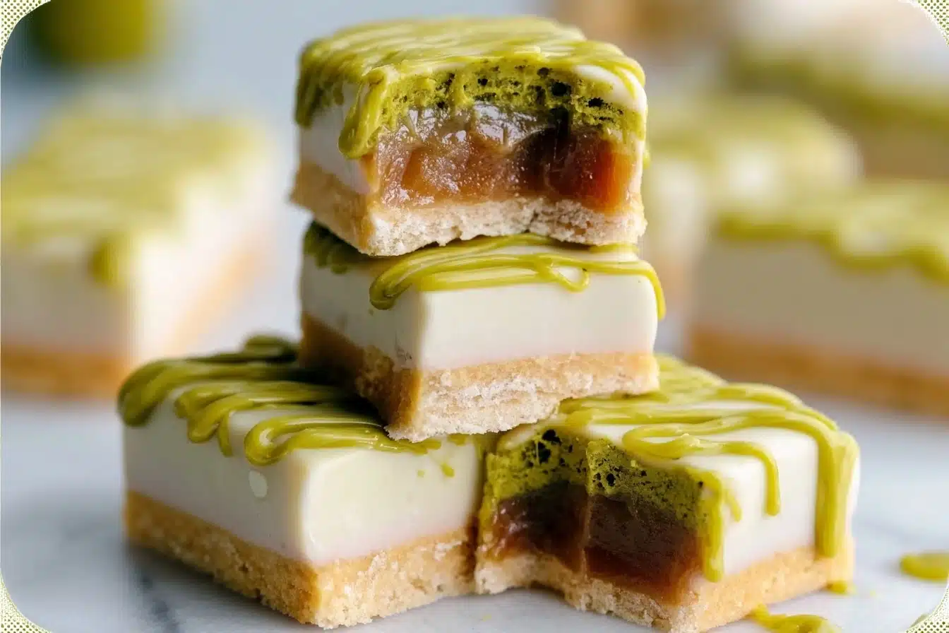 Vegan Matcha Twix Bars Recipe - Recipe Image