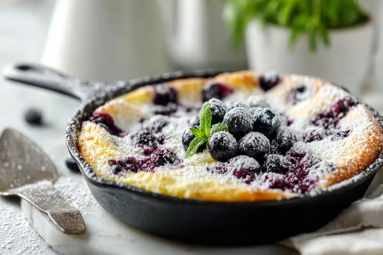 Saskatoon Berry Clafoutis Recipe - Recipe Image