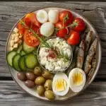 Cheese, Fish & Pickled Veggie Platter
