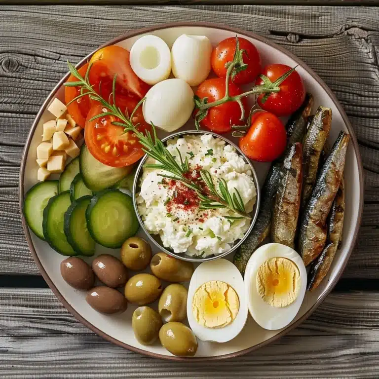 Cheese, Fish & Pickled Veggie Platter