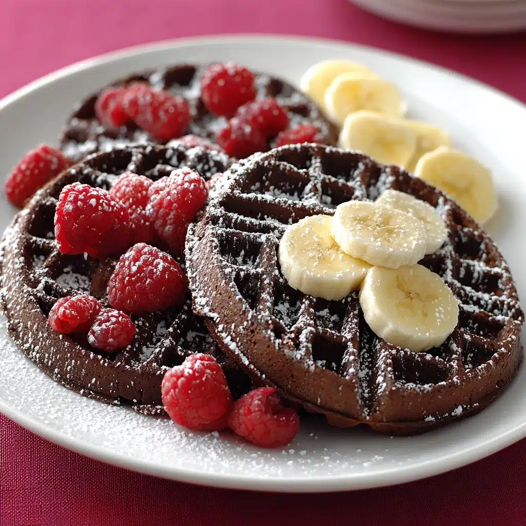 Flourless Brownie Waffles Recipe - Recipe Image