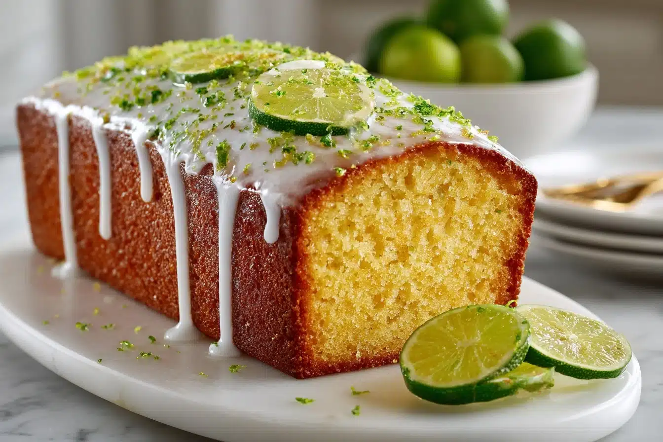 Mile High Key Lime Pound Cake Recipe - Recipe Image