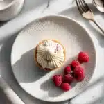 Elegant Crème Légère Tart with Vanilla Whipped Peaks Recipe