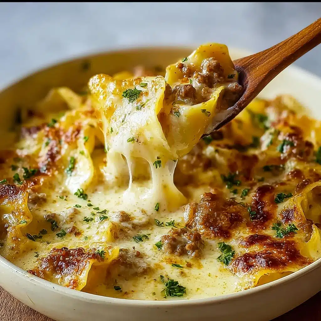 Decadent Creamy Alfredo Lasagna Soup Recipe