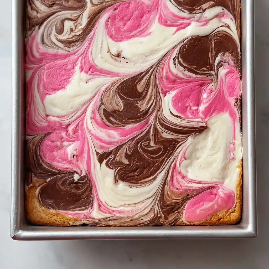 Vanilla-Chocolate-Strawberry Sheet Cake Recipe - Recipe Image