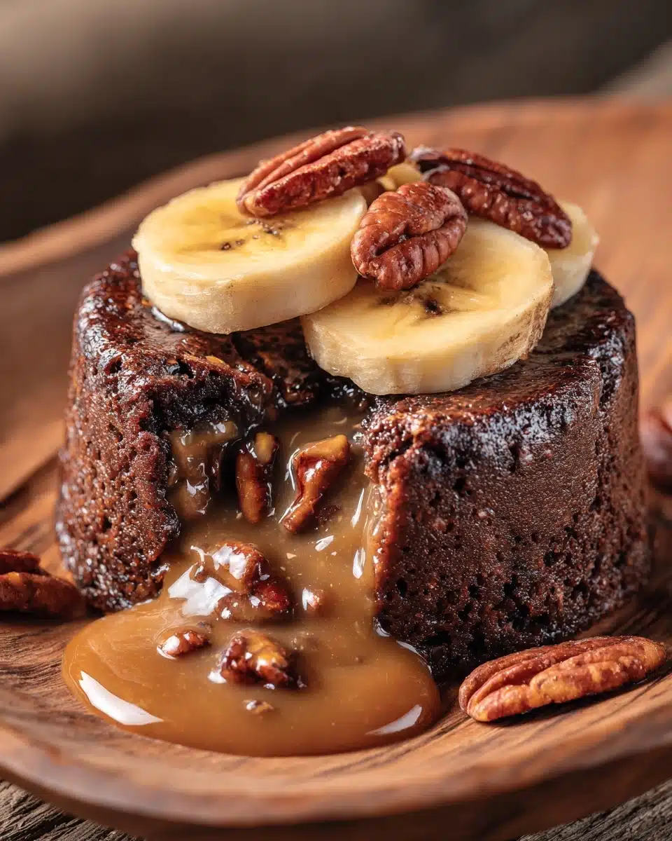 Upside-Down Bananas Foster Lava Cake Recipe - Recipe Image