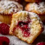 Raspberry Filled Donut Muffins Recipe