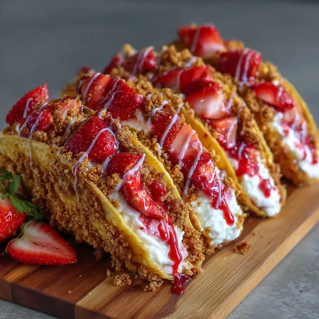 Strawberry Crunch Cheesecake Tacos Recipe