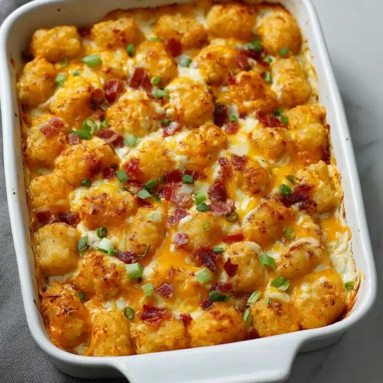 Easy Chicken Bacon Ranch Tater Tot Casserole Recipe