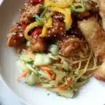 Jalapeño Chicken Lo Mein with Lumpia & Cucumber Salad Recipe