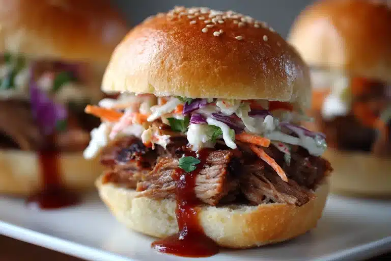 Slow Cooker Pulled Pork Sliders 🥪✨ Recipe