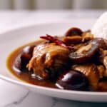 Cantonese Chestnut Chicken and Shiitake Stew Recipe
