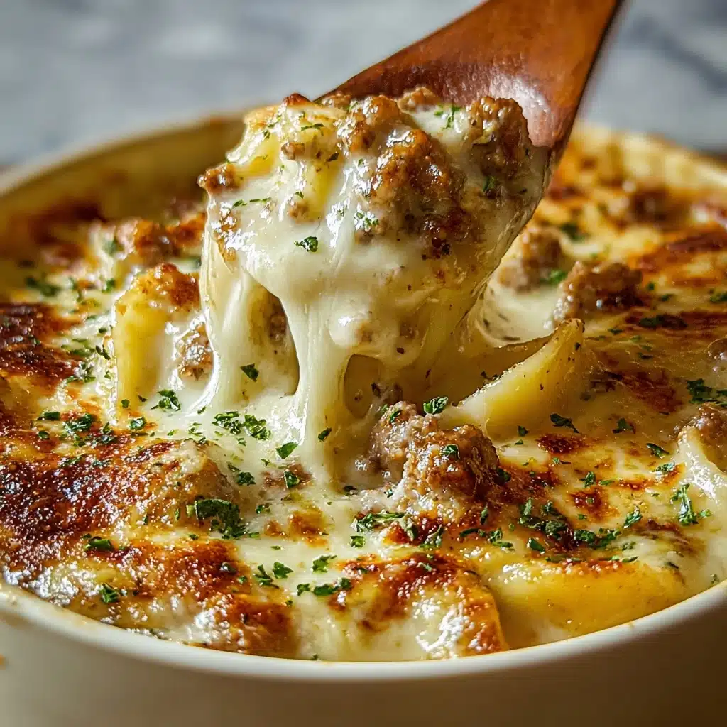 Decadent Creamy Alfredo Lasagna Soup Recipe - Recipe Image