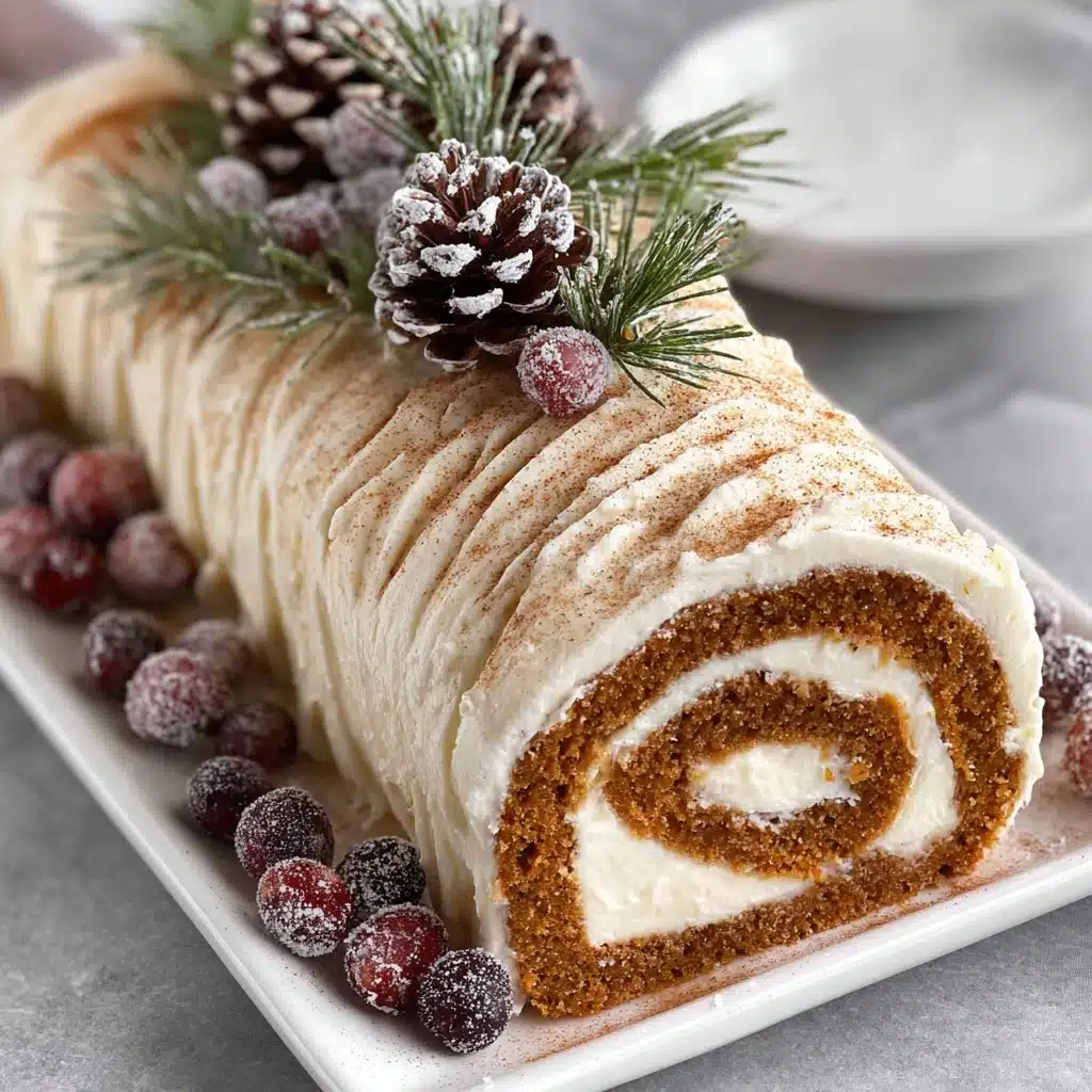 Gingerbread Yule Log Recipe - Recipe Image