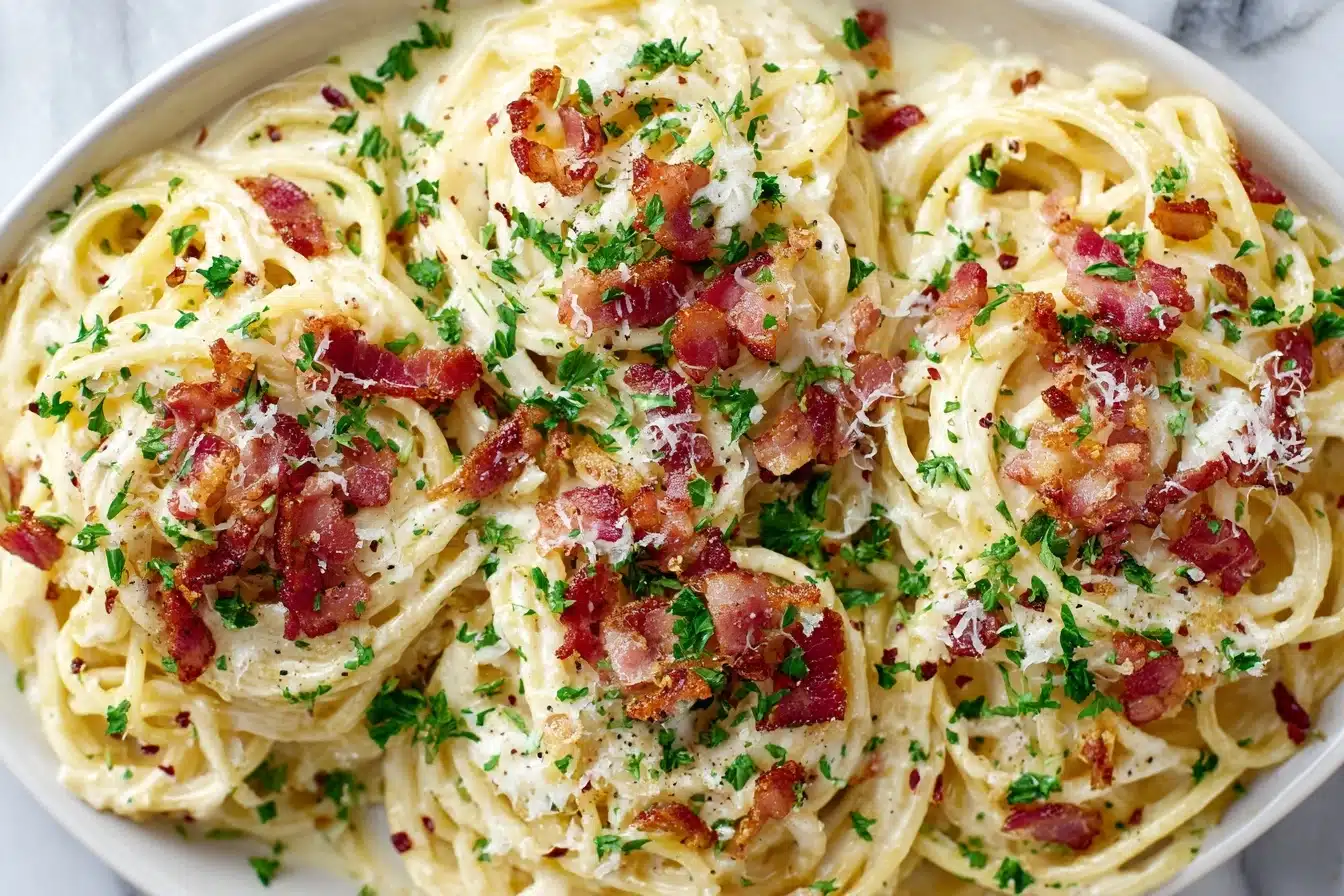 Authentic Spaghetti alla Carbonara Recipe - Recipe Image
