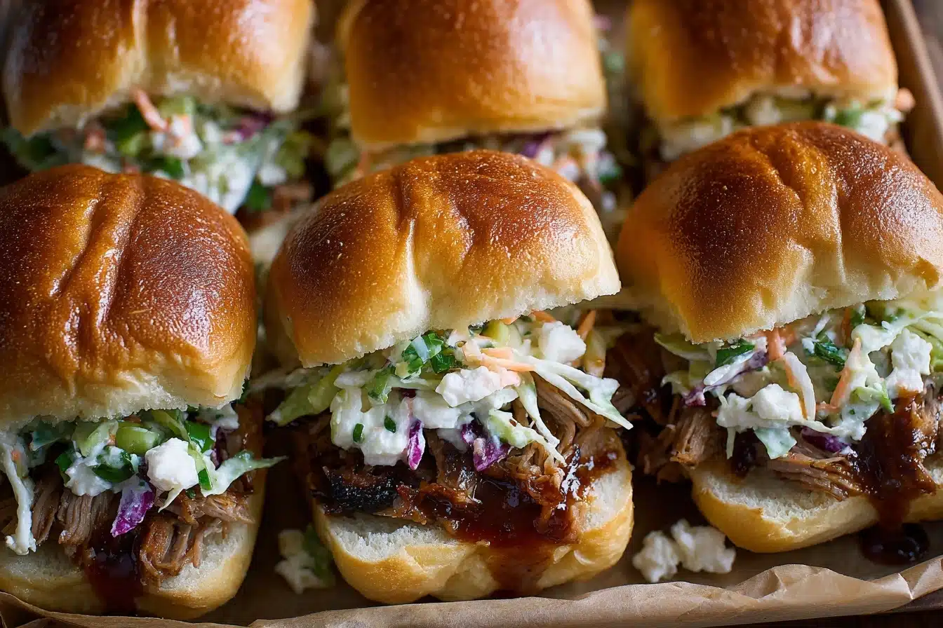Slow Cooker Pulled Pork Sliders 🥪✨ Recipe - Recipe Image