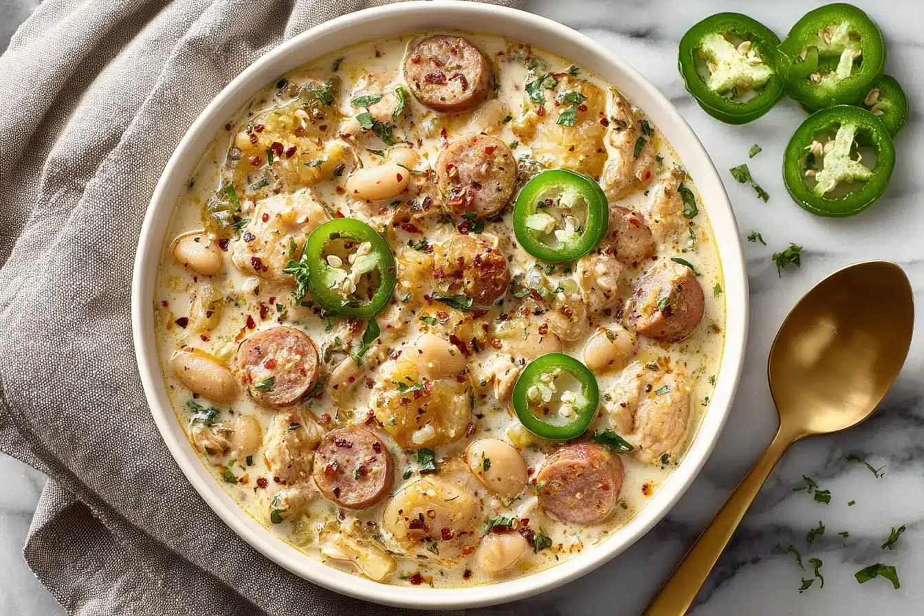 Cajun White Chicken Chili Recipe - Recipe Image