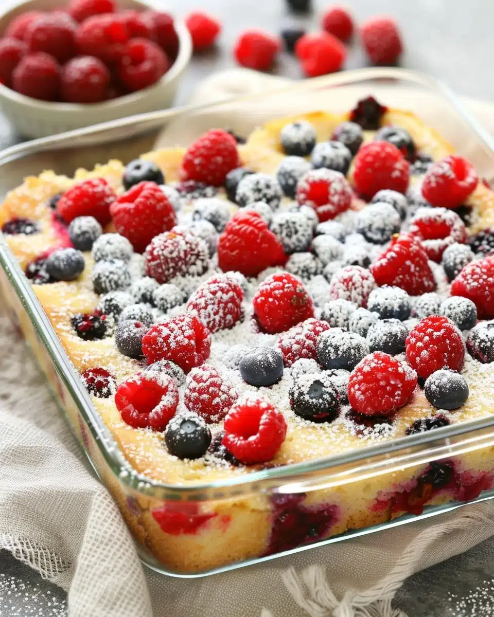 Healthy Overnight Berry Breakfast Casserole Recipe - Recipe Image