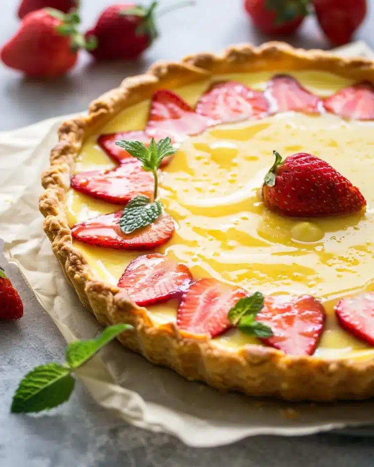 Strawberry Honey Custard Tarts with Lemon Curd Recipe