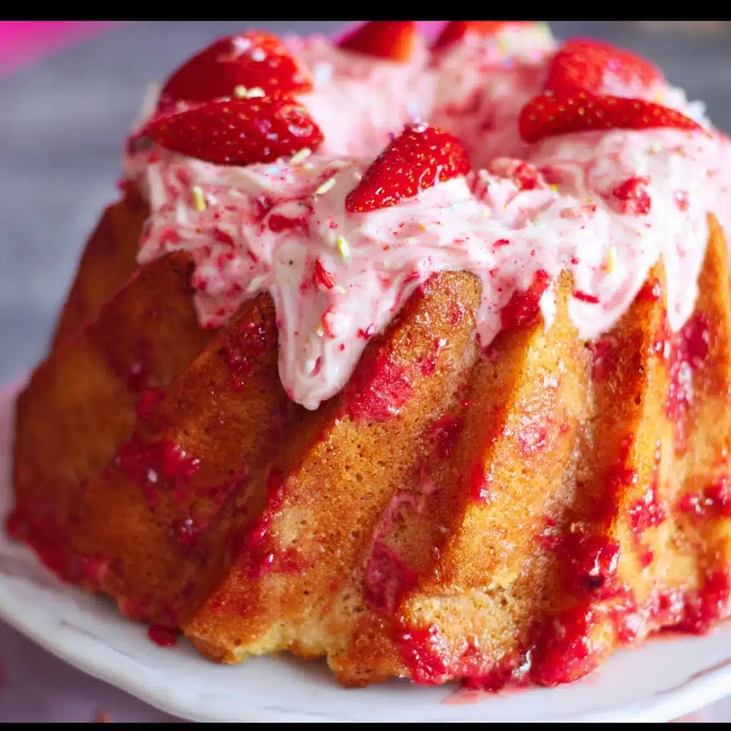Strawberry Bundt Cake Recipe - Recipe Image
