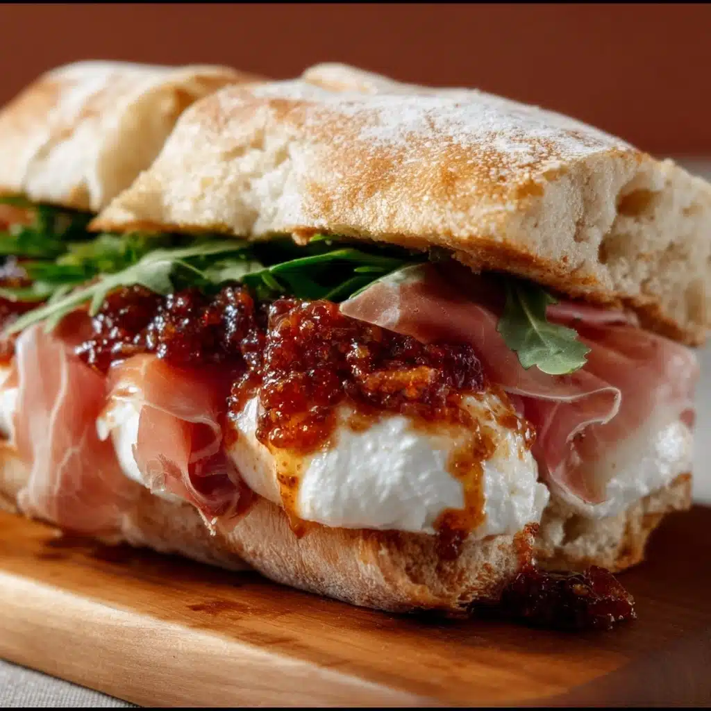 Prosciutto & Burrata Sandwich with Chili Fig Jam Recipe