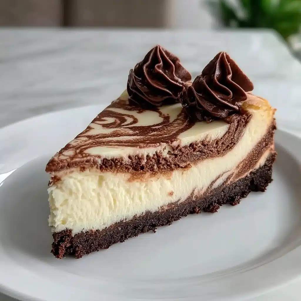 Chocolate Crust Baked Cheesecake Recipe - Recipe Image