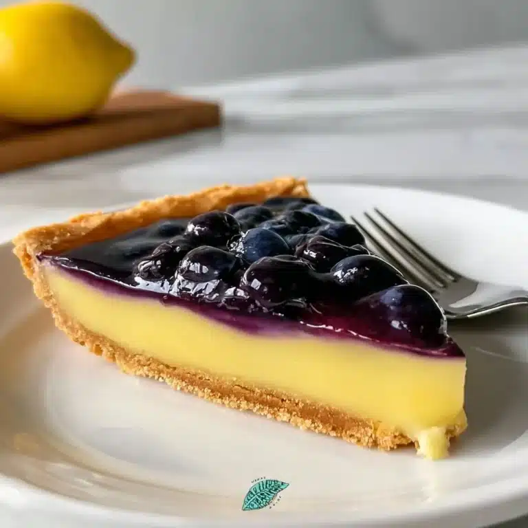 Stunning Blueberry Lemon Tart Recipe