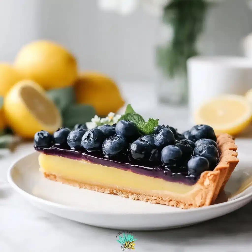 Stunning Blueberry Lemon Tart Recipe - Recipe Image