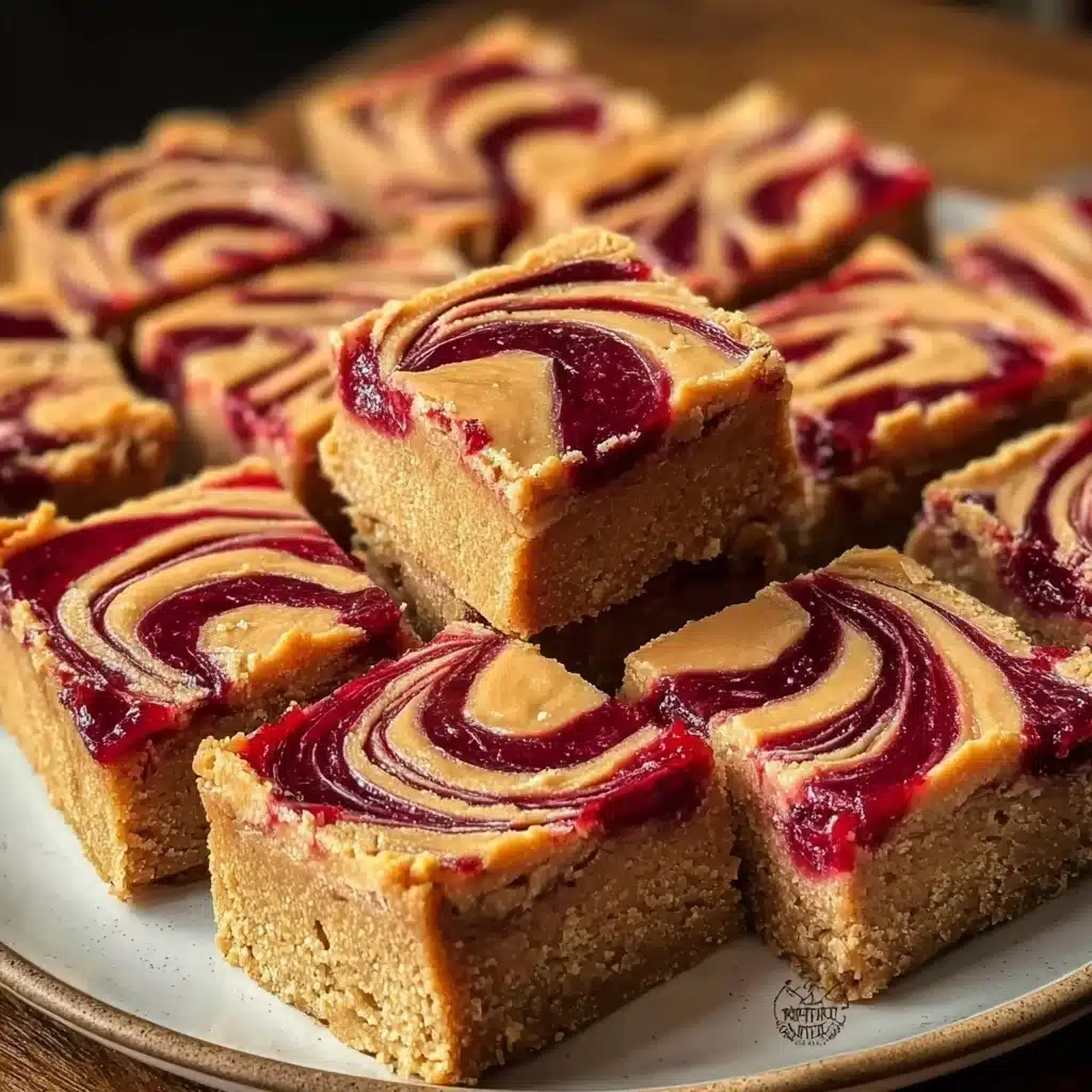 Peanut Butter & Jelly Cookie Bars Recipe - Recipe Image