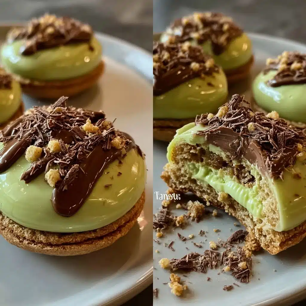 Golden Mini Pancakes with Pistachio Cream Recipe