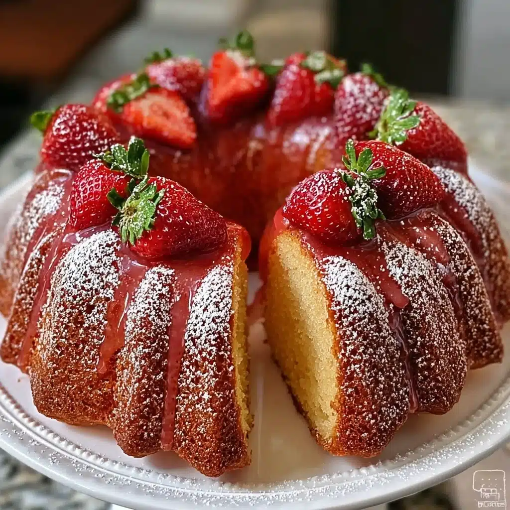 Easy Strawberry Pound Cake Recipe - Recipe Image