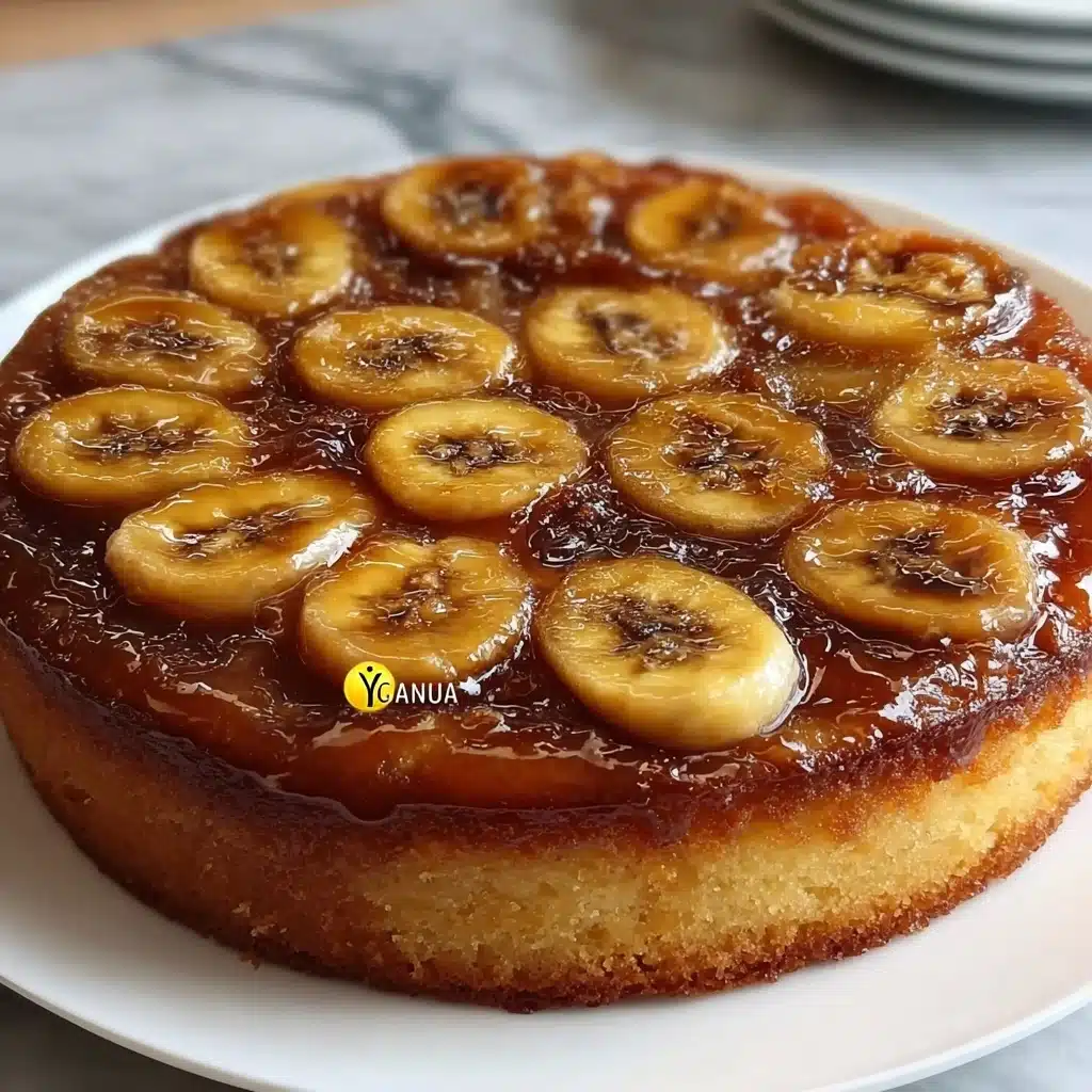 Caramelized Upside-Down Banana Cake Recipe - Recipe Image