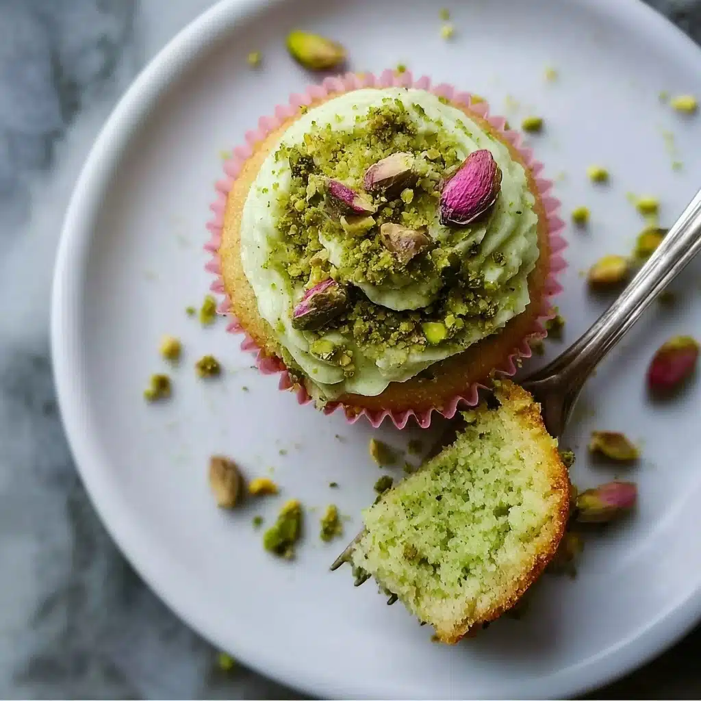 Mini Rose Pistachio Cupcakes Recipe - Recipe Image