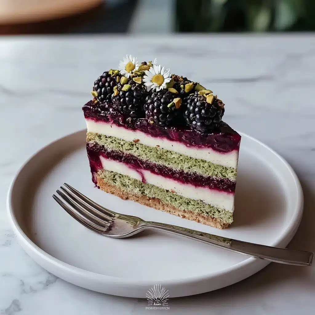 Pistachio and Blackberry Olive Oil Cake Recipe - Recipe Image